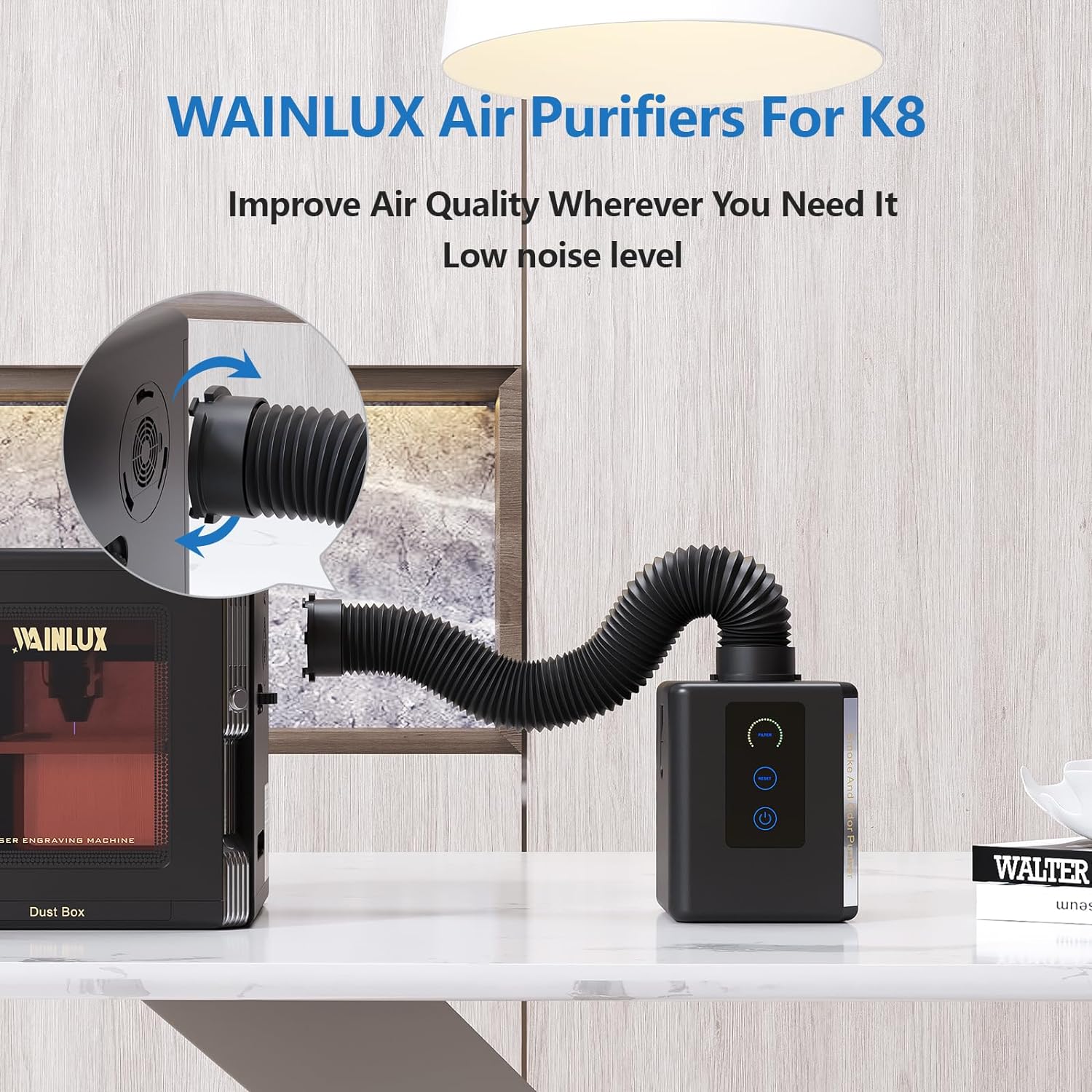 Mini purificador de ar WAINLUX - Industrial Laser Fume Extractor avaliação e preço