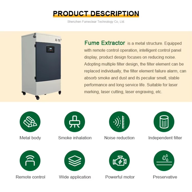 XL700 Potente Extrator de Poei - Industrial Laser Supply avaliação e preço